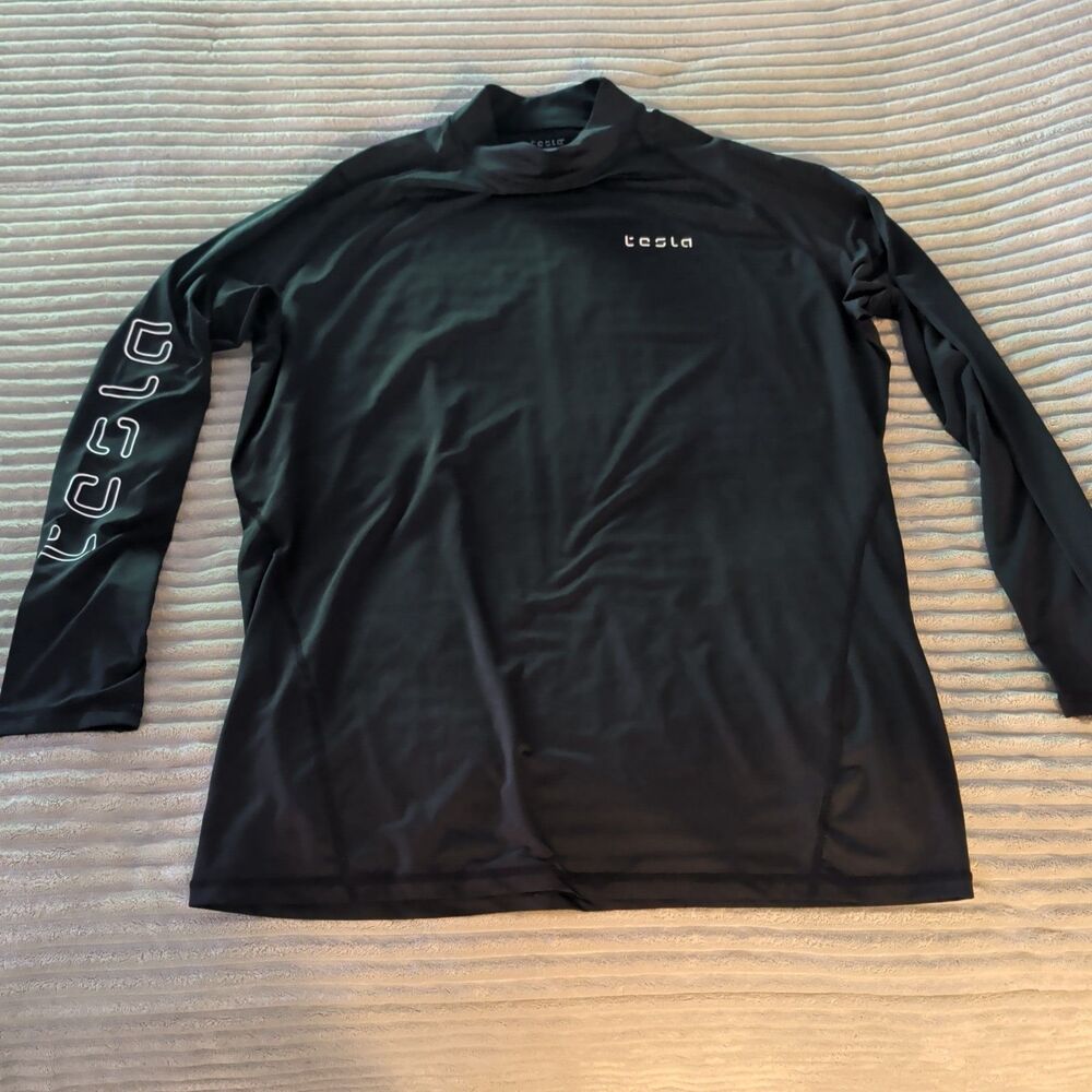Tesla Shirt Black 2XL Performance Tee Official Merch